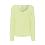 flauschiger Strickpullover, lime 