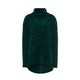 Rollkragen Strickpullover, forest green 