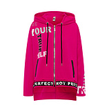 Sweatjacke 'True', pink flash 