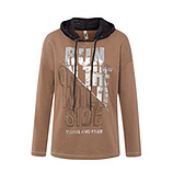 Sweatshirt 'Run', cappuccino 