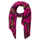 Schal in Leoprint, pink 