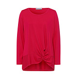 Langarmshirt mit Knoten, pink flash 