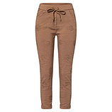 Joggpants Stickerei, cappuccino 