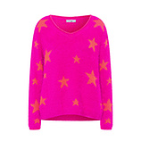 Strickpullover 'Stars', pink flash 