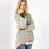 Strickpullover, taupe 