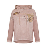 Sweatshirt mit Pailletten, rosenholz 