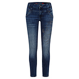 Jeans mit Ziersteinen, dark blue denim 