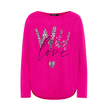 Strickpullover 'Wild', pink flash 