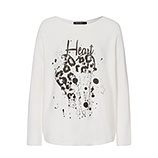 Strickpullover 'Heart', offwhite 