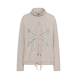 weicher Pullover 'Eisblume', sand-melange 