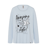 Sweatshirt 'Awesome', eiskristall 