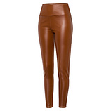 Leggings in Leder-Optik, cappuccino 