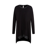 stylisches Langarmshirt, schwarz 