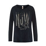 Langarmshirt 'Now', night 