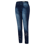 Jeggings mit Ziernieten, blue black denim 