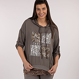 Bluse 'Fabulous', taupe 