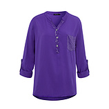 Bluse  mit Pailletten, purple flash 