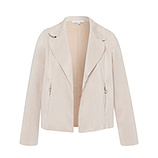 Suede-Blazer, crema 