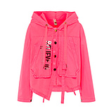 Jacke 'Believe', neon lobster 