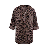 Bluse im Leoprint, taupe 