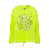 Sweatpullover 'Smiley', juicy flash 