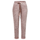 Suede-Joggpants mit Galonstreifen, rosenholz 