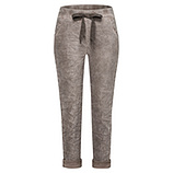 Suede-Joggpants mit Galonstreifen, pepper 