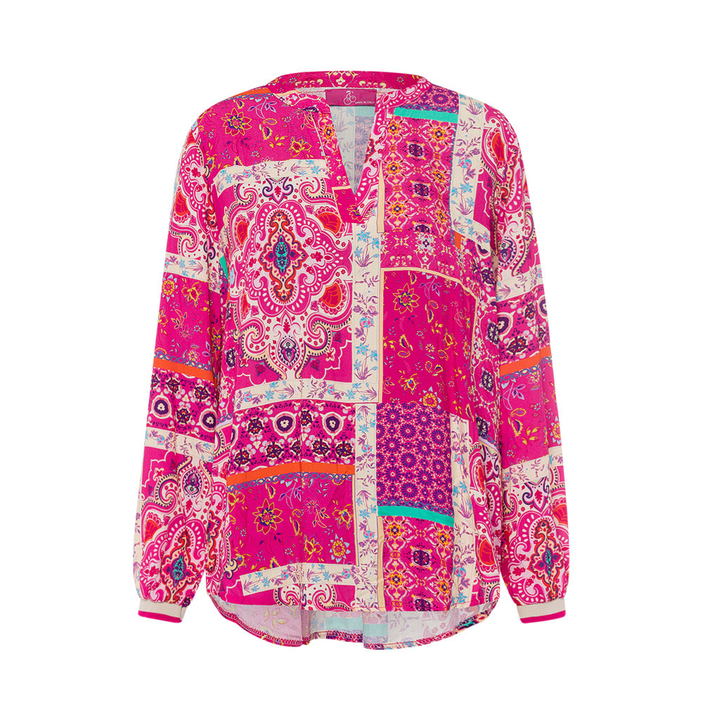 tredy Fashion Onlineshop im in pink Größe Bluse Alloverprint, Mode 36 | - | 50