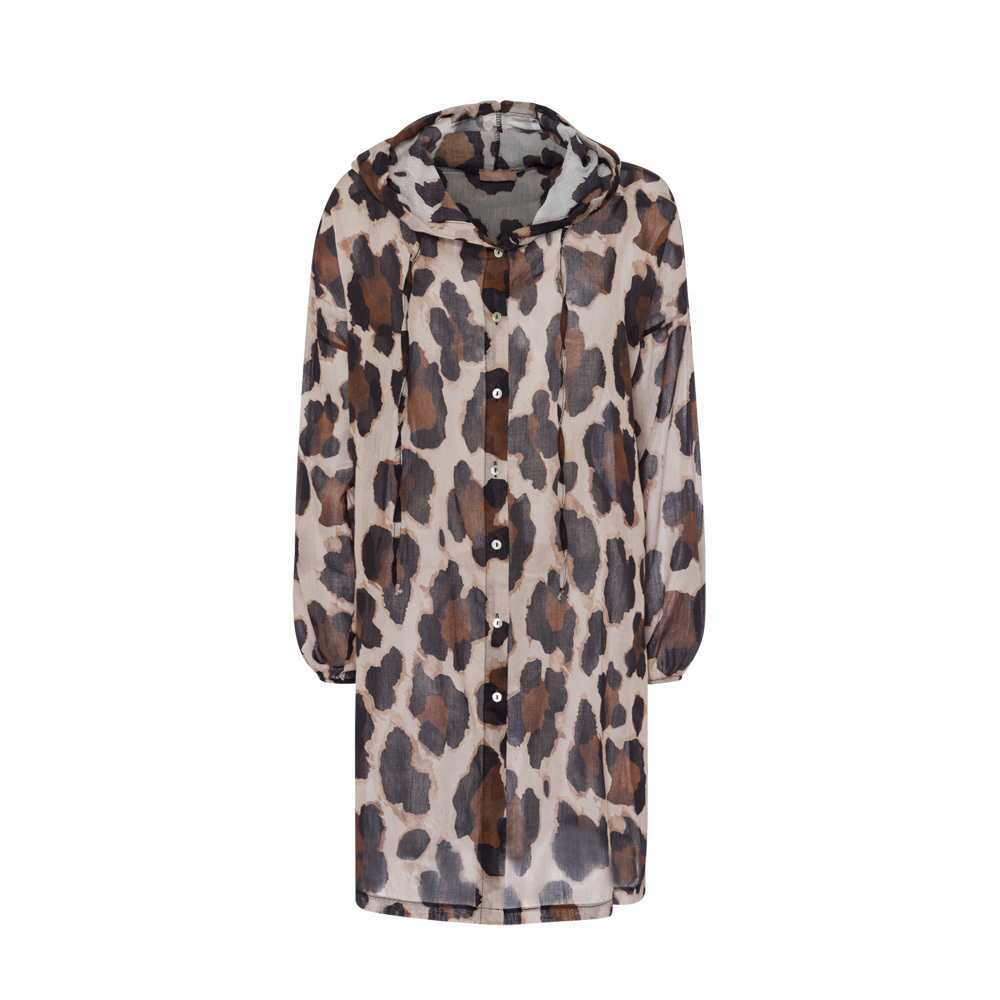 Bluse im Animalprint, beige-schwarz 3