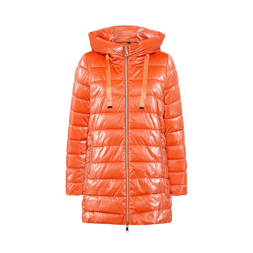 Steppjacke glänzend, orange 