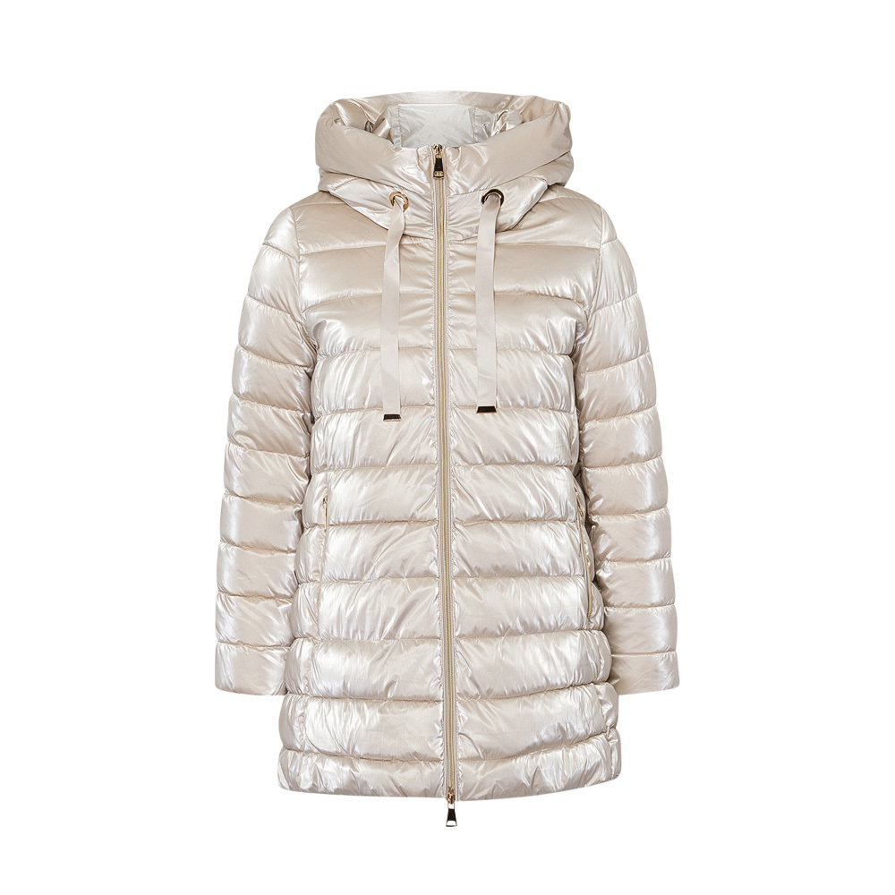 Steppjacke glänzend, crema 