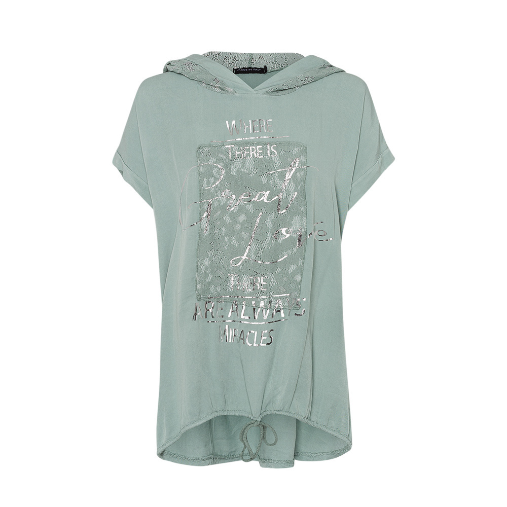 Bluse 'Great Love', misty green 1