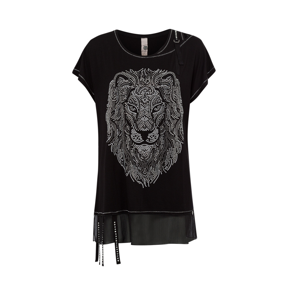 Shirt 'Löwe', schwarz 4
