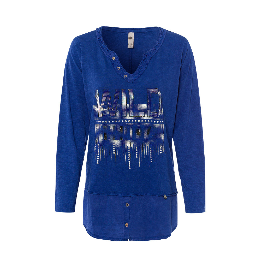 Shirt 'Wild thing', kingsblue 1