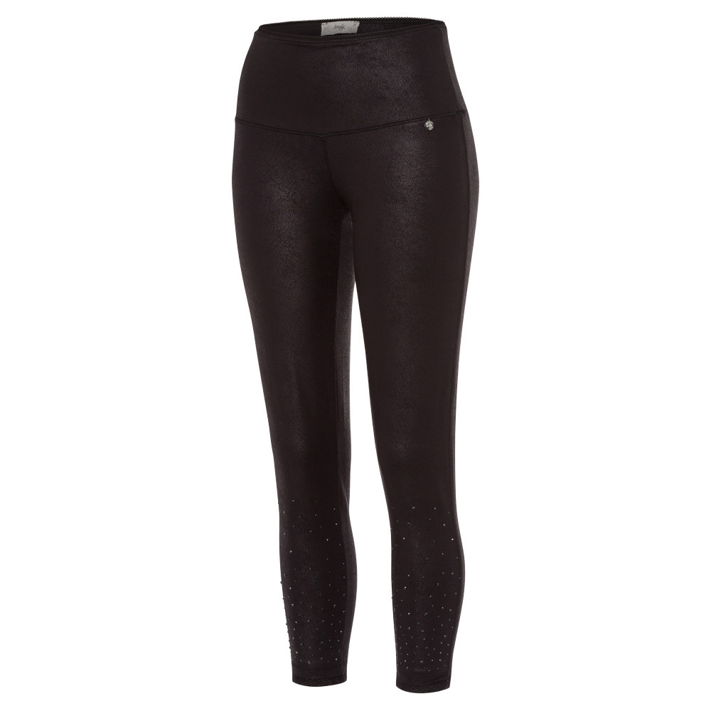 Leggings mit Ziersteinen, schwarz 