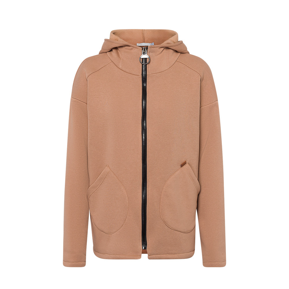 Sweatjacke, cappuccino 