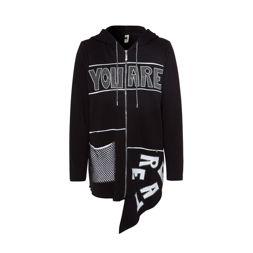 Sweatjacke ´You are´, schwarz 