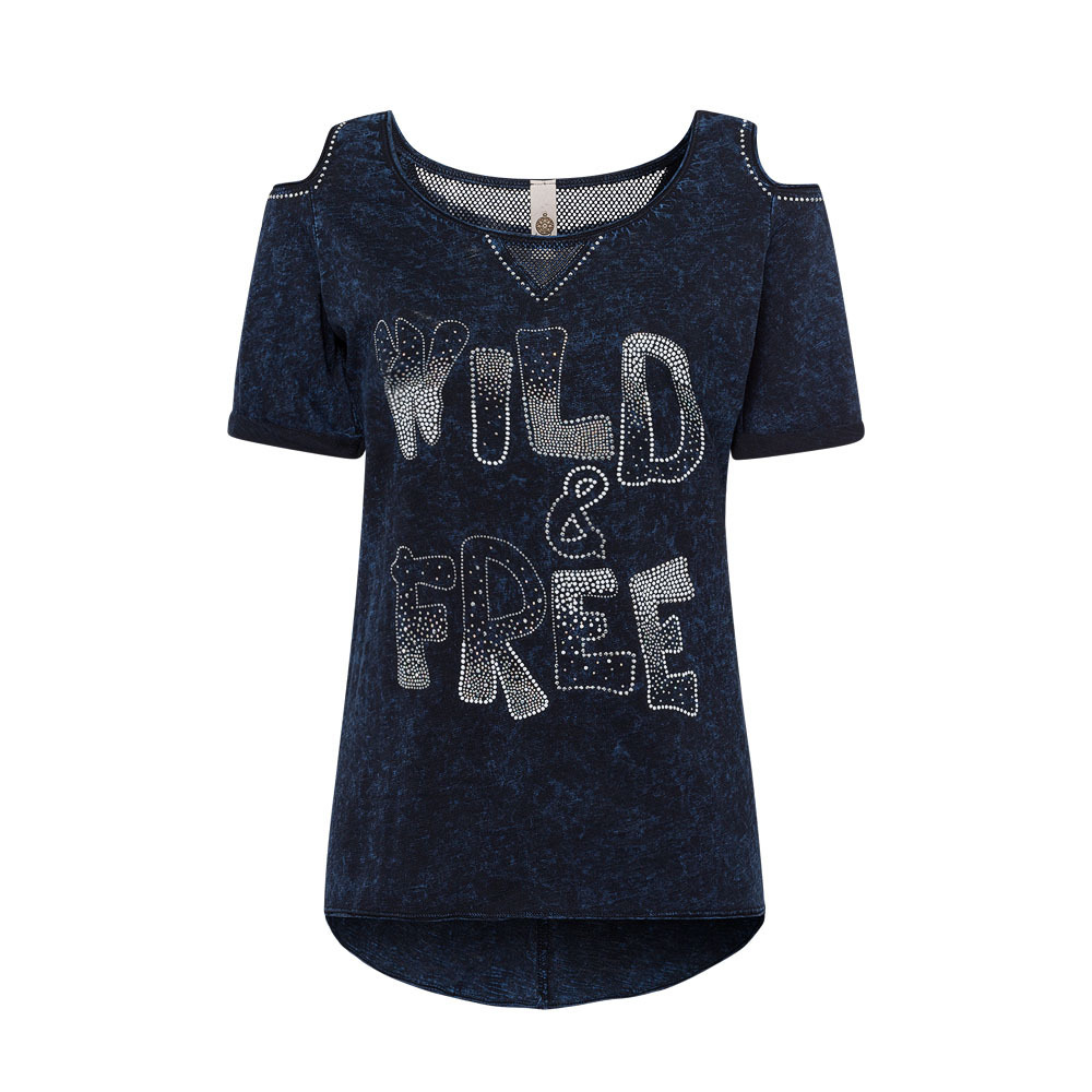 Shirt 'Wild & free', night 