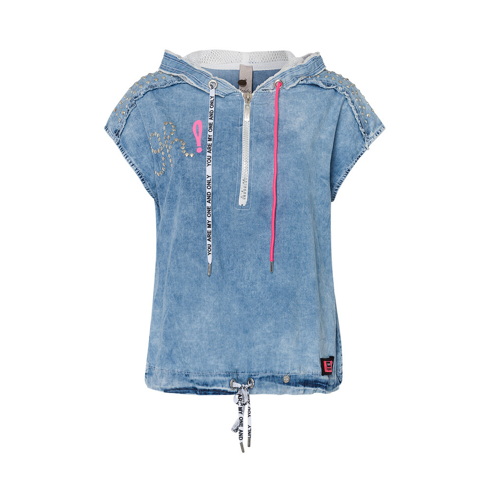 Bluse 'Oh!', bleached denim 4