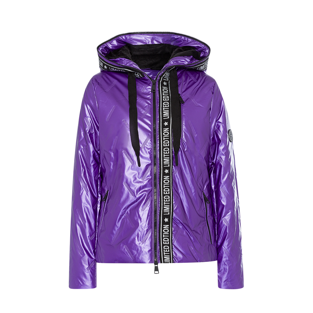 Steppjacke mit Glanz, purple flash 