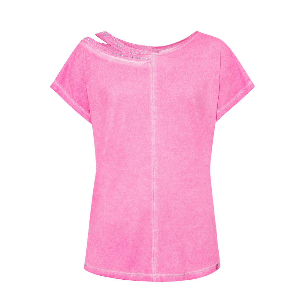 Shirt mit Cut-Out, pink fluro 4