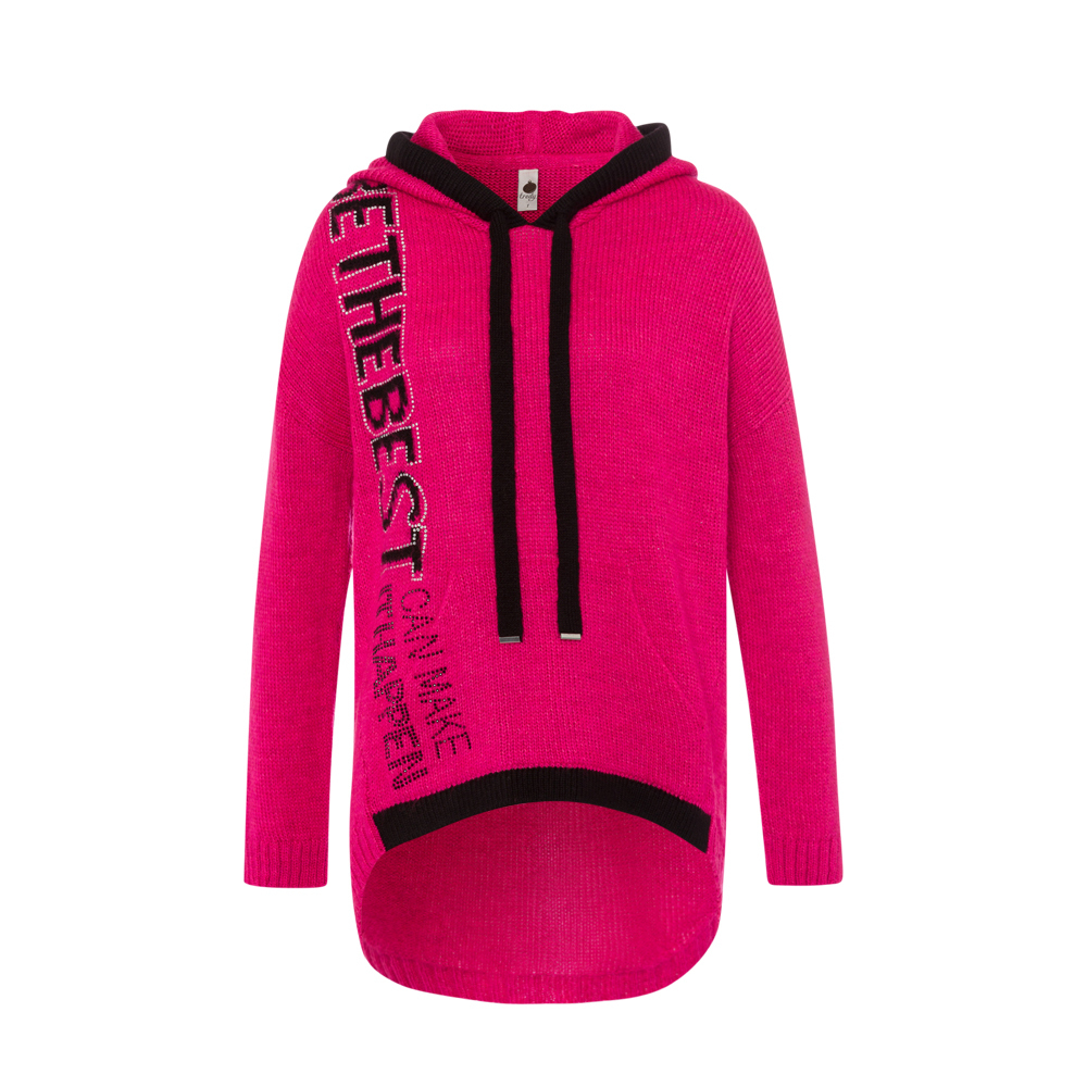 Strickpullover 'Be the best', pink flash 