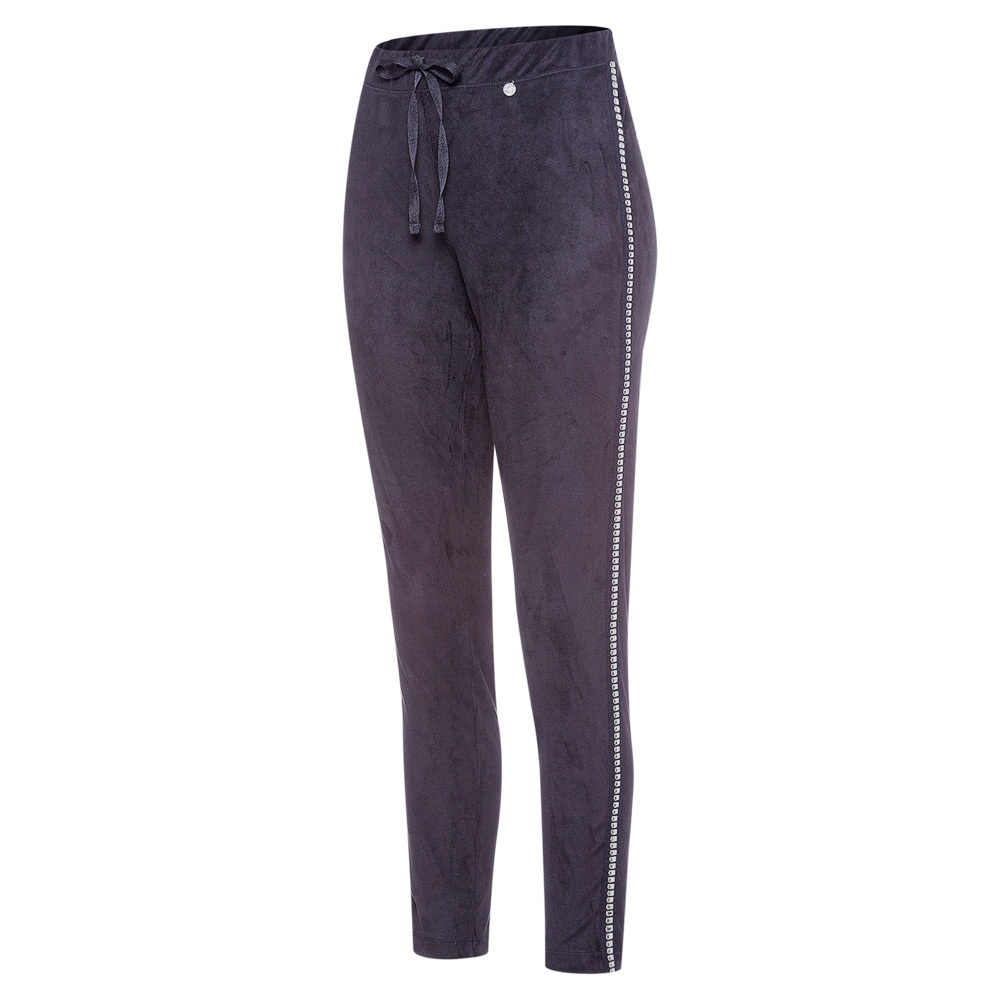 Suede-Leggings, schwarz 