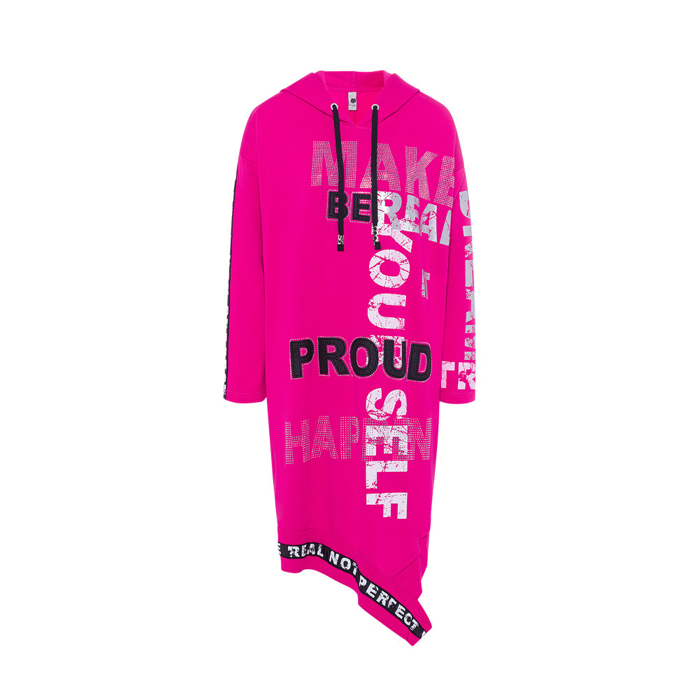 Sweatkleid 'Proud', pink flash 