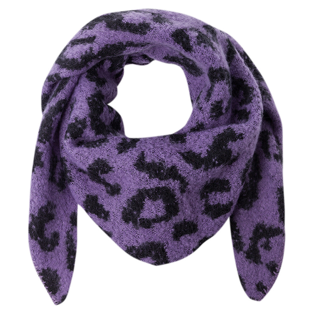 Schal in Leoprint, purple flash -