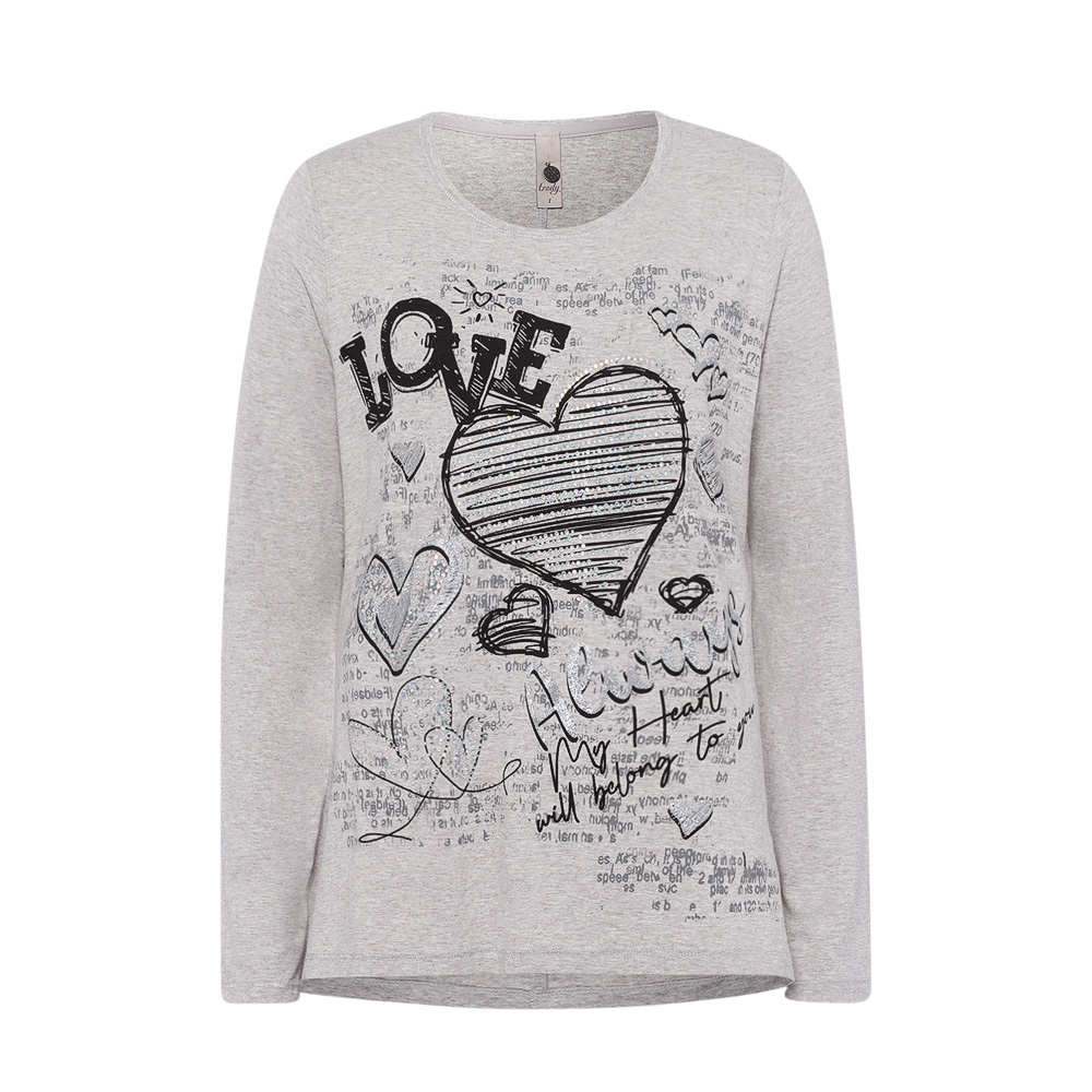 Langarmshirt 'Love', pepper 6