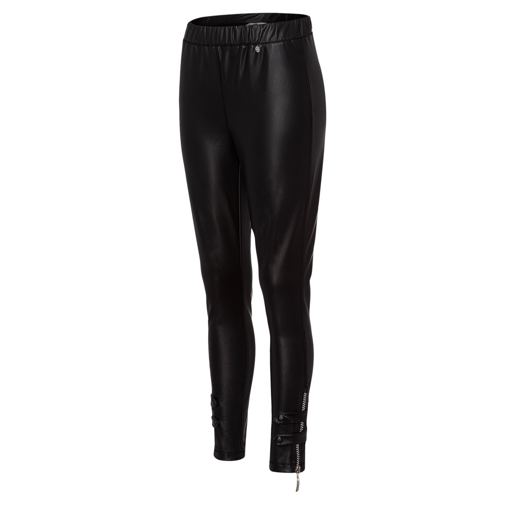 Leggings in Leder-Optik, schwarz 