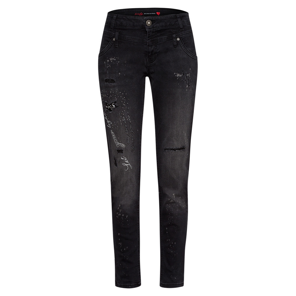 Jeans 'Shine', black denim 48