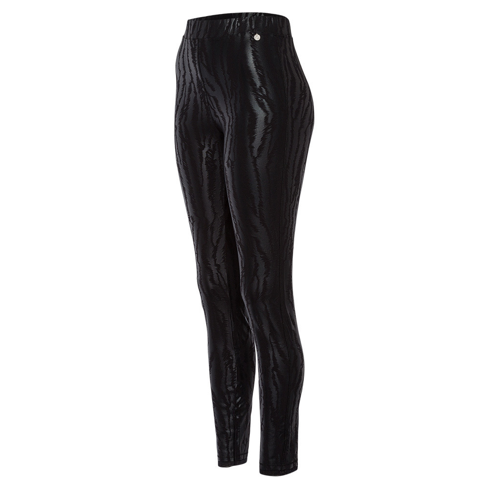 Leggings mit Muster, schwarz 