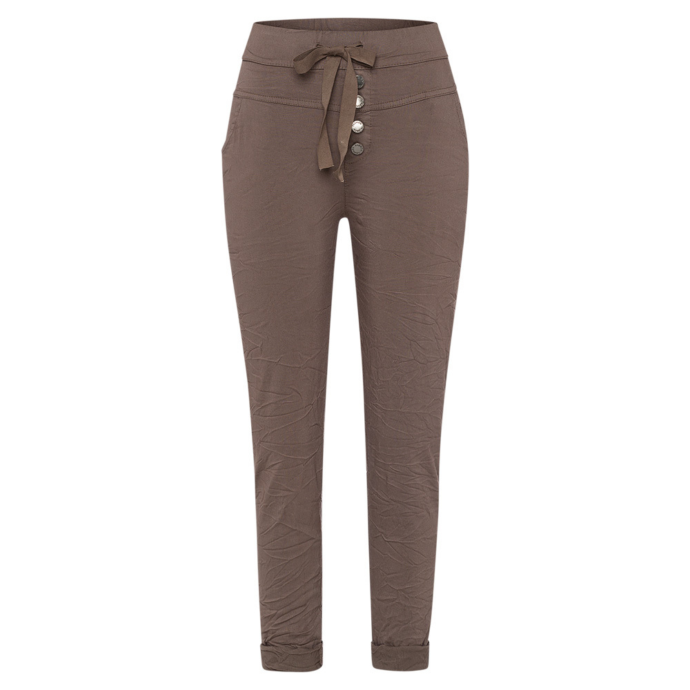 Joggpants mit Knöpfen, taupe 